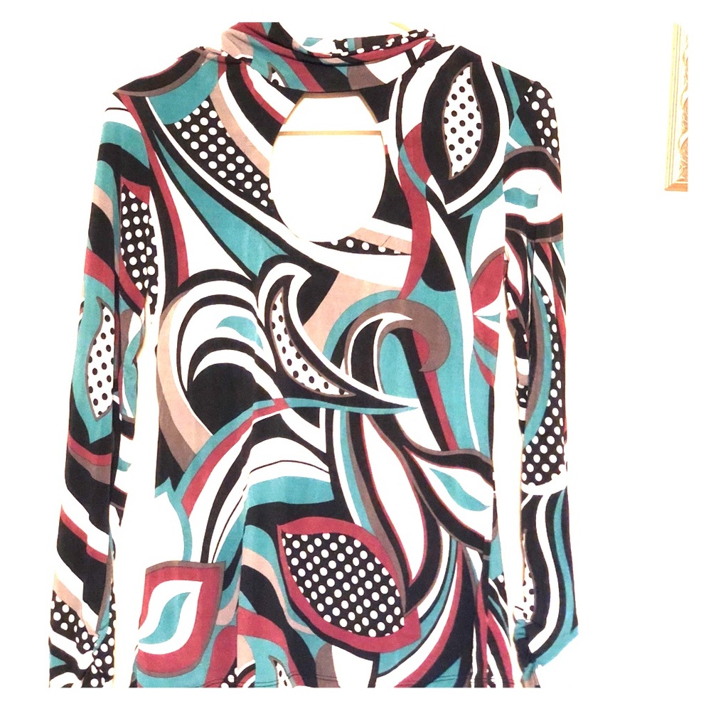 PAISLEY PRINT INSPIRED LONGSLEEVE WOMAND TOP
